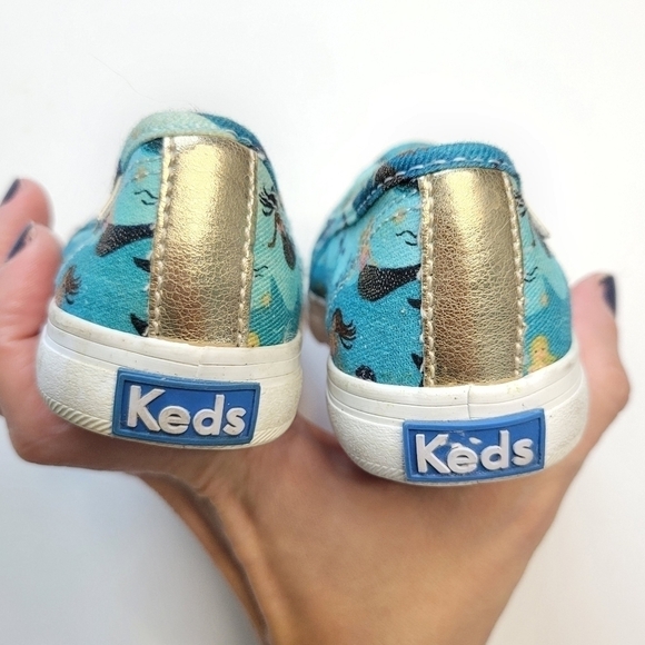 Keds x Rifle Paper Co. Double Decker Slip-On Sneaker MERMAID - Picture 6 of 9